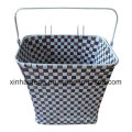 Promotion Plastic Rattan Bicycle Basket for Bike (HBK-116)